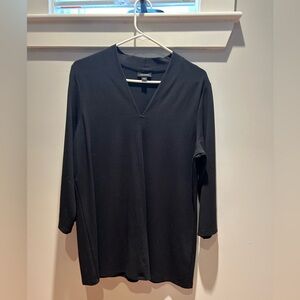 J. Jill Black Wearever Knit Tunic - Size Large